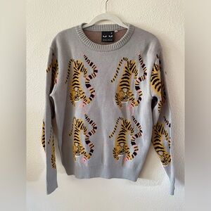 Min & Mon tiger/snake sweater